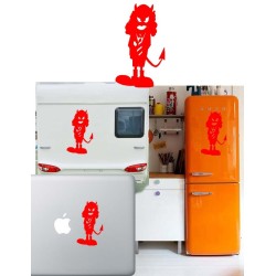 Angus Young caricatura, pegatina de vinilo