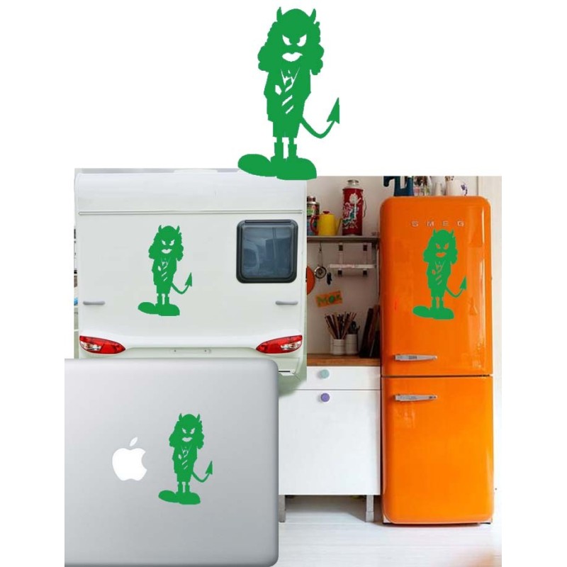 Angus Young caricatura, pegatina de vinilo