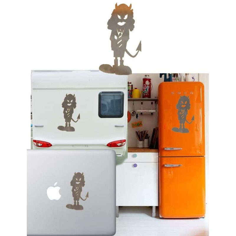 Angus Young caricatura, pegatina de vinilo