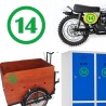 numero 14 versión v1, pegatina de vinilo