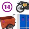 numero 14 versión v1, pegatina de vinilo
