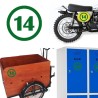 numero 14 versión v1, pegatina de vinilo