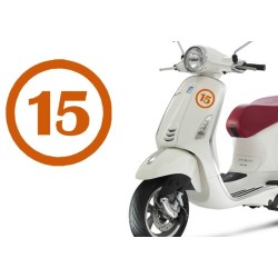 numero 15 versión v1, pegatina de vinilo