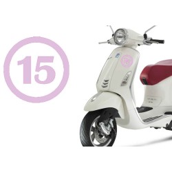 numero 15 versión v1, pegatina de vinilo