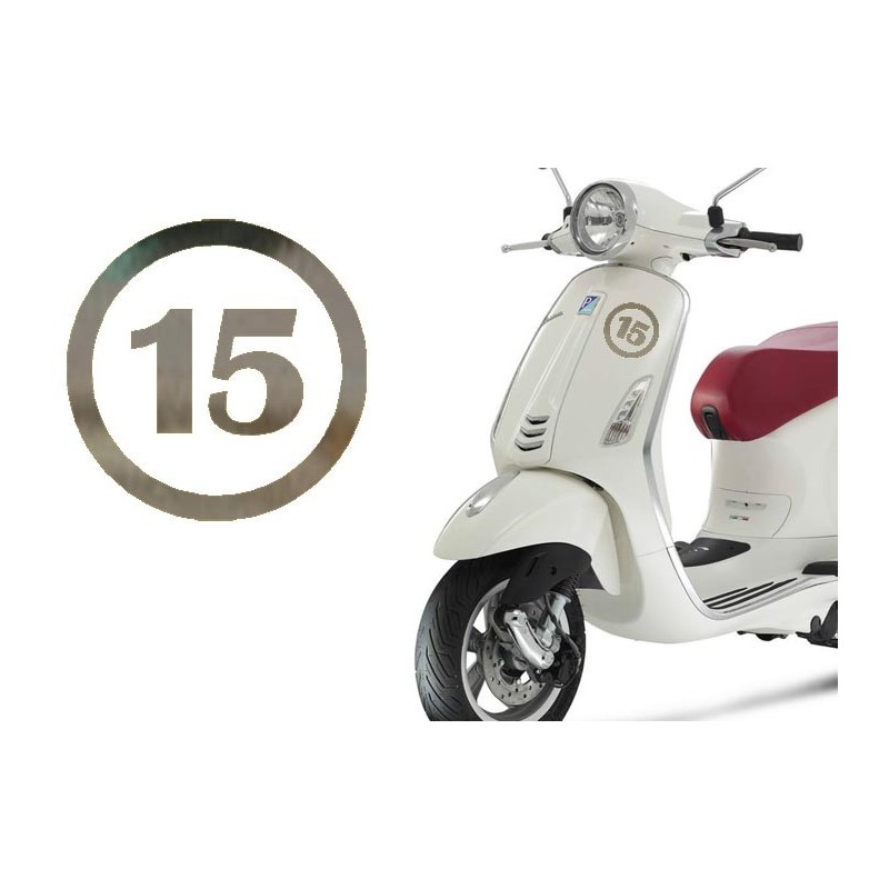 numero 15 versión v1, pegatina de vinilo