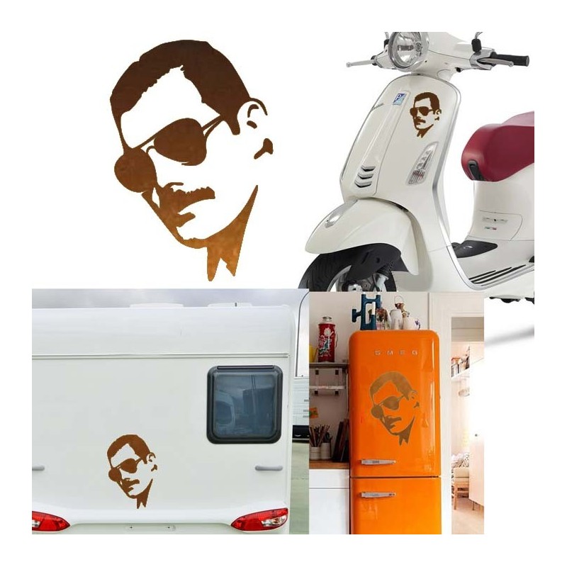 Freddie Mercury versión v5, pegatina de vinilo
