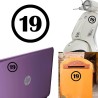 numero plantilla, pegatina de vinilo