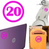 numero 20 versión v1, pegatina de vinilo