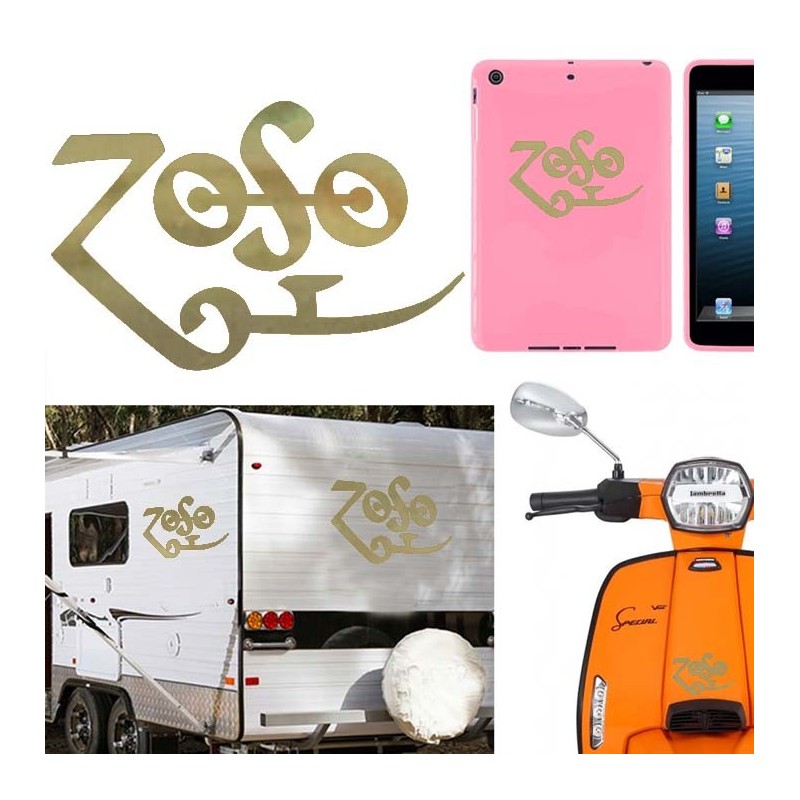 ZOSO, pegatina de vinilo