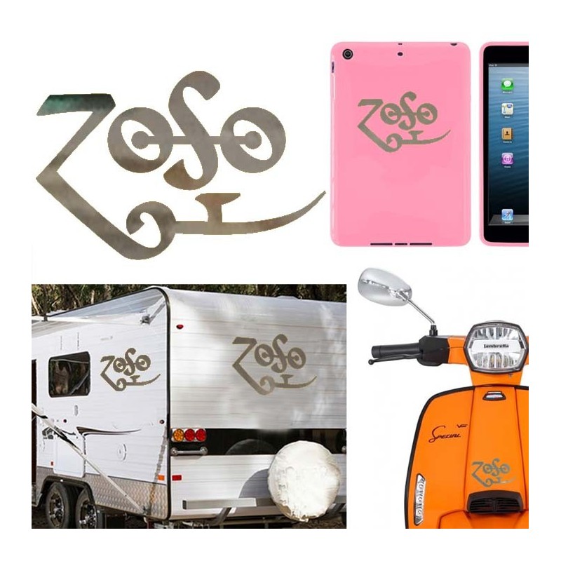 ZOSO, pegatina de vinilo
