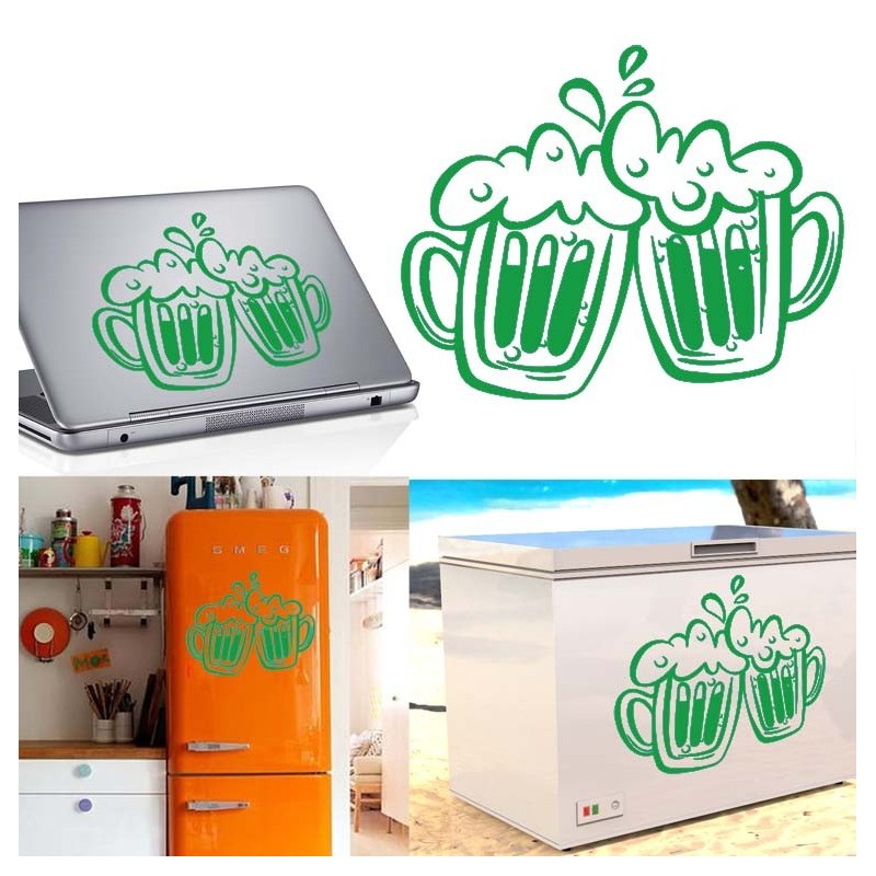 Jarra Cerveza, pegatina de vinilo