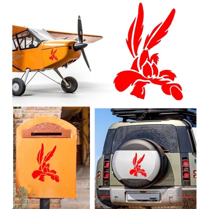 Coyote versión v5, pegatina de vinilo