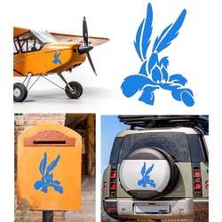 Coyote versión v5, pegatina de vinilo
