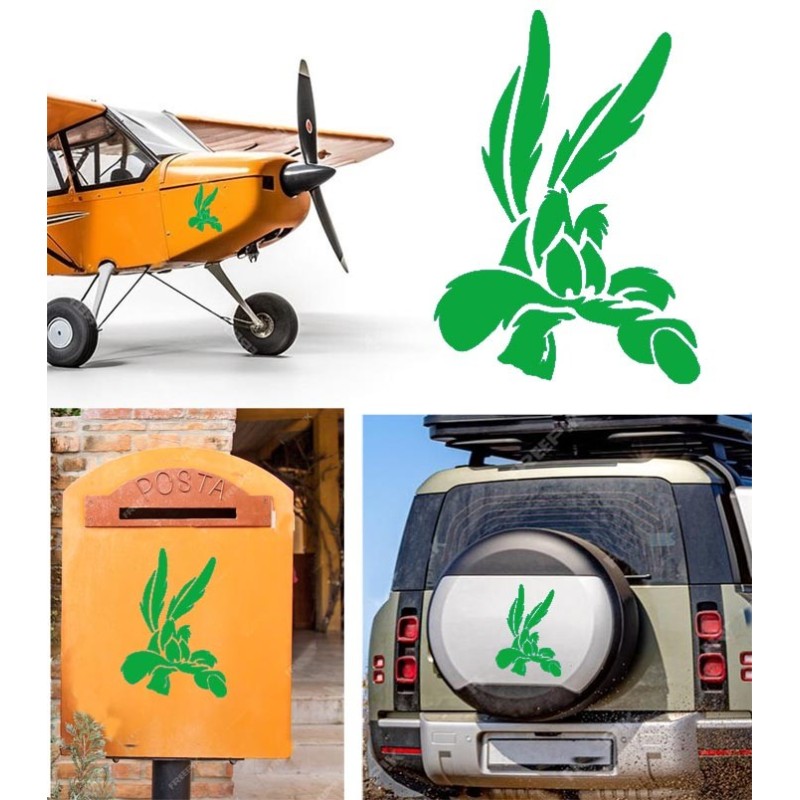 Coyote versión v5, pegatina de vinilo