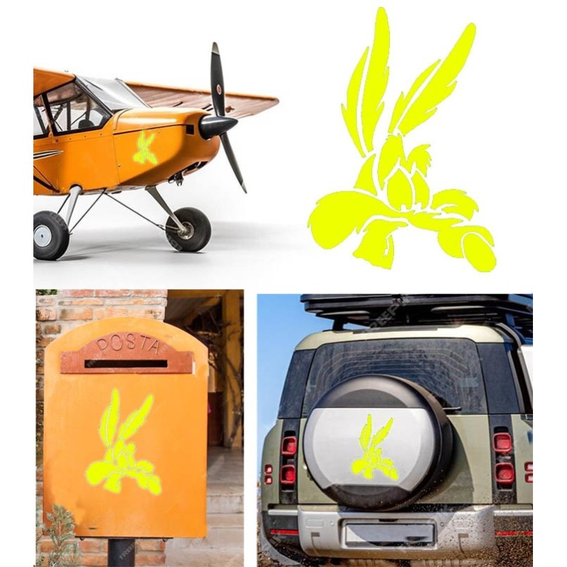 Coyote versión v5, pegatina de vinilo