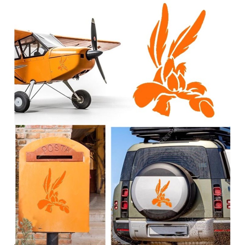 Coyote versión v5, pegatina de vinilo