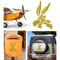Coyote versión v5, pegatina de vinilo