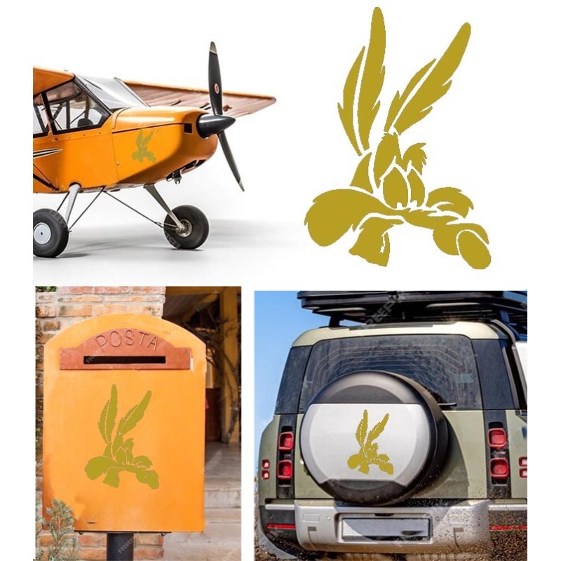 Coyote versión v5, pegatina de vinilo
