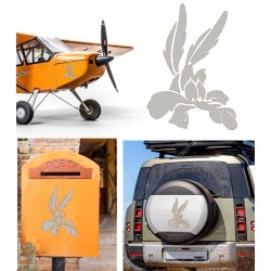 Coyote versión v5, pegatina de vinilo