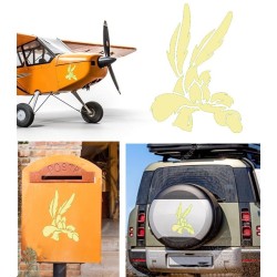 Coyote versión v5, pegatina de vinilo