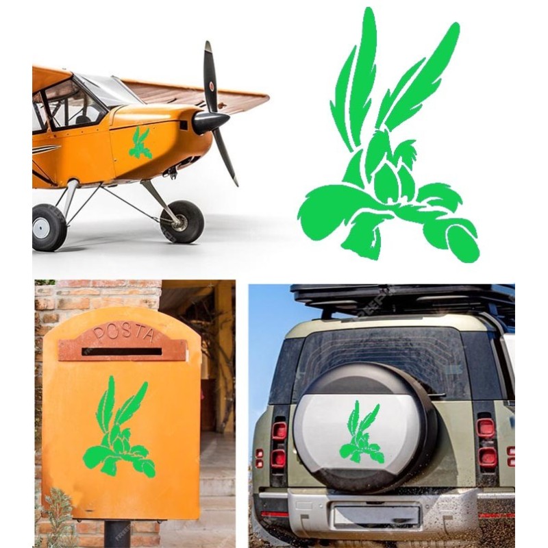 Coyote versión v5, pegatina de vinilo