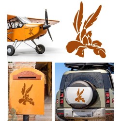 Coyote versión v5, pegatina de vinilo