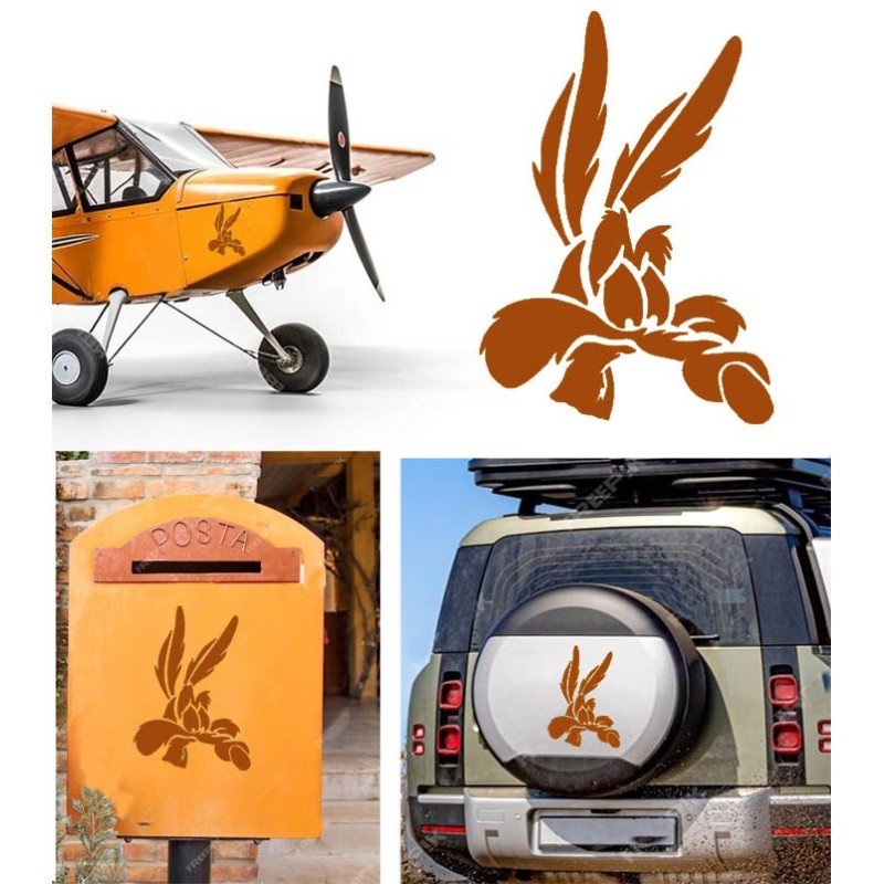 Coyote versión v5, pegatina de vinilo
