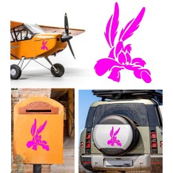Coyote versión v5, pegatina de vinilo