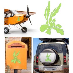 Coyote versión v5, pegatina de vinilo
