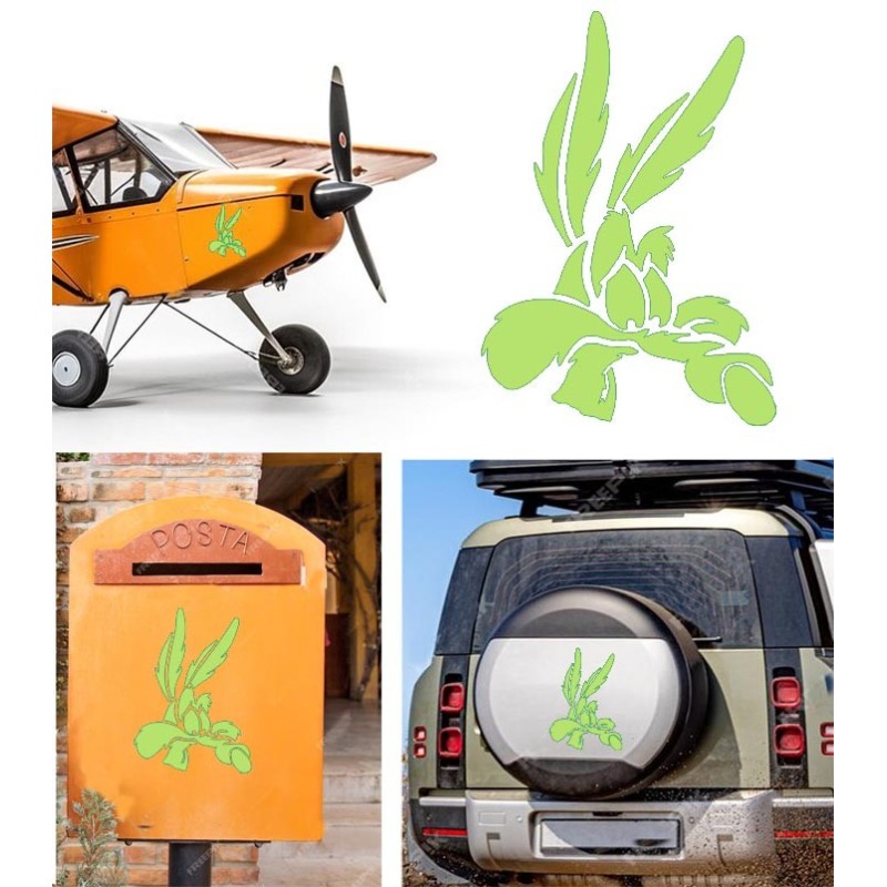 Coyote versión v5, pegatina de vinilo