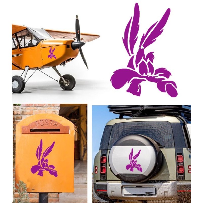 Coyote versión v5, pegatina de vinilo