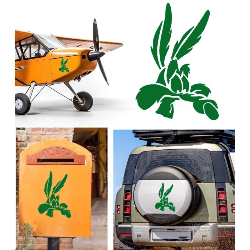 Coyote versión v5, pegatina de vinilo