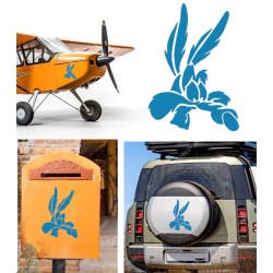 Coyote versión v5, pegatina de vinilo