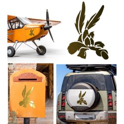 Coyote versión v5, pegatina de vinilo