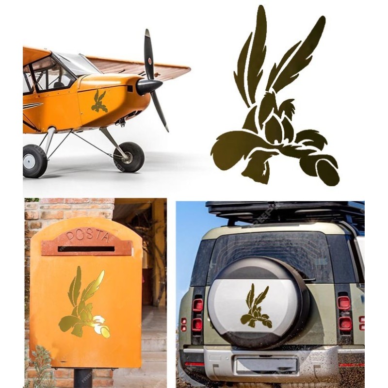 Coyote versión v5, pegatina de vinilo