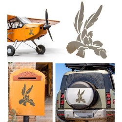 Coyote versión v5, pegatina de vinilo