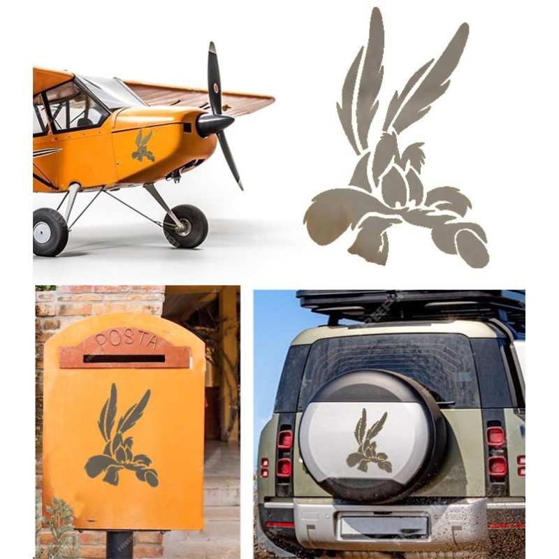 Coyote versión v5, pegatina de vinilo