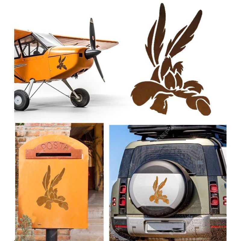 Coyote versión v5, pegatina de vinilo