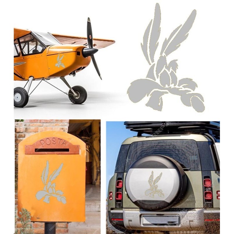 Coyote versión v5, pegatina de vinilo