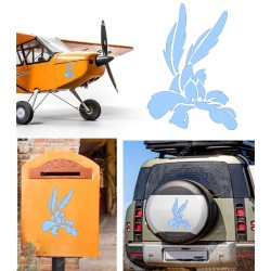 Coyote versión v5, pegatina de vinilo