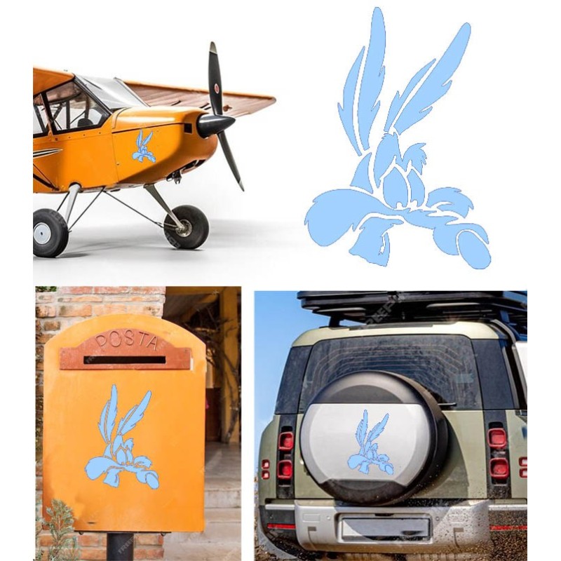 Coyote versión v5, pegatina de vinilo