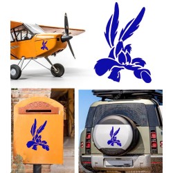 Coyote versión v5, pegatina de vinilo