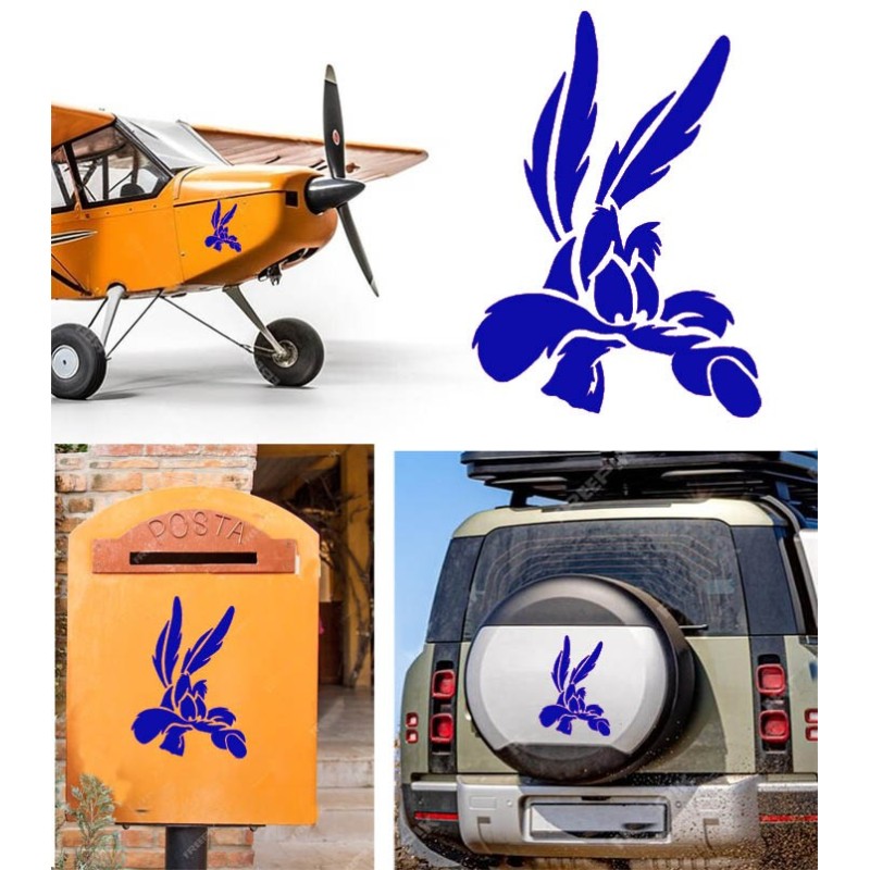 Coyote versión v5, pegatina de vinilo