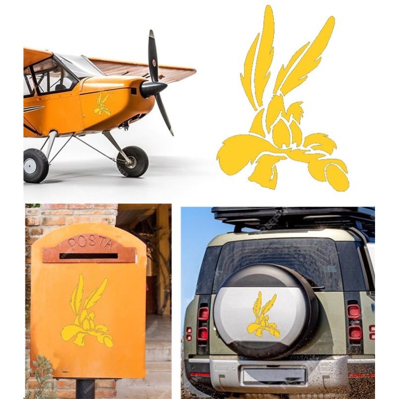 Coyote versión v5, pegatina de vinilo