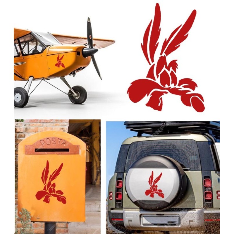 Coyote versión v5, pegatina de vinilo