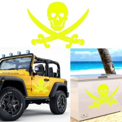 Calavera Pirata, pegatina de vinilo