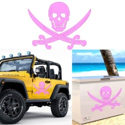 Calavera Pirata, pegatina de vinilo