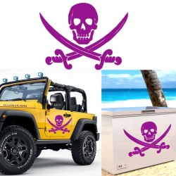 Calavera Pirata, pegatina de vinilo