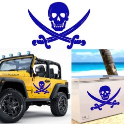 Calavera Pirata, pegatina de vinilo