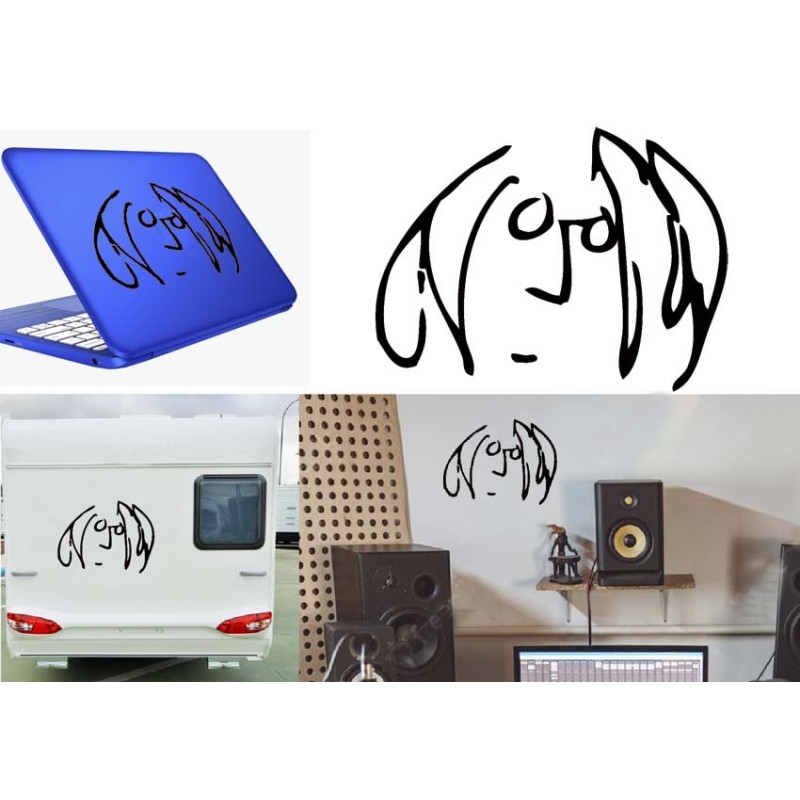 John Lennon, pegatina de vinilo